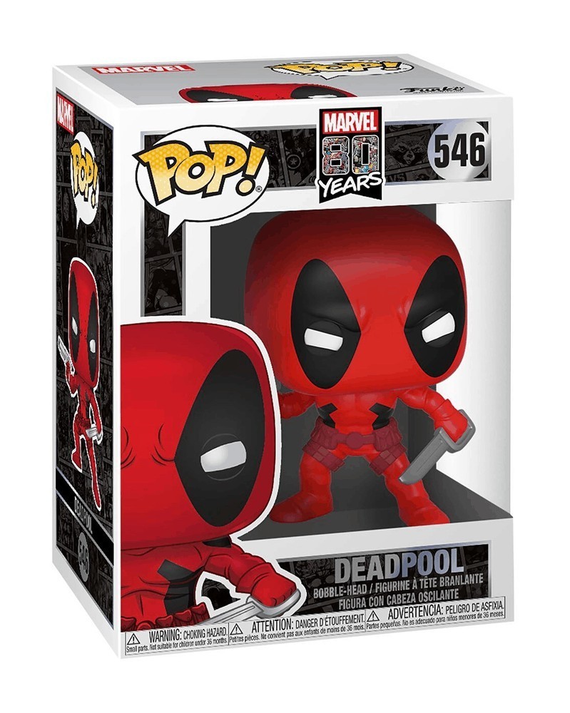 Funko POP Marvel - Deadpool (First Appearance), caixa