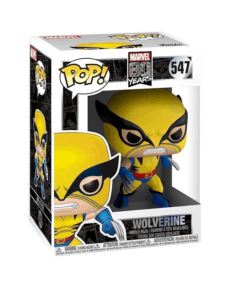 Funko POP Marvel - Wolverine (First Appearance), caixa