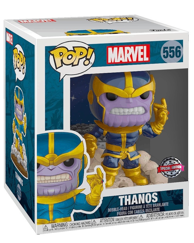 Funko POP Marvel - Thanos (Snapping his Fingers), caixa