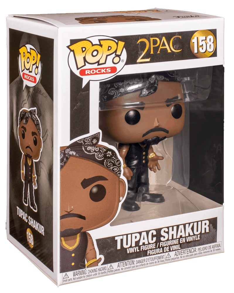 Funko POP Rocks - Tupac Shakur (Vest with Bandana), caixa