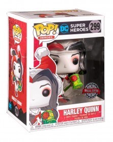 Funko POP Heroes - DC Super Heroes - Harley Quinn (with Bomb Holiday), caixa