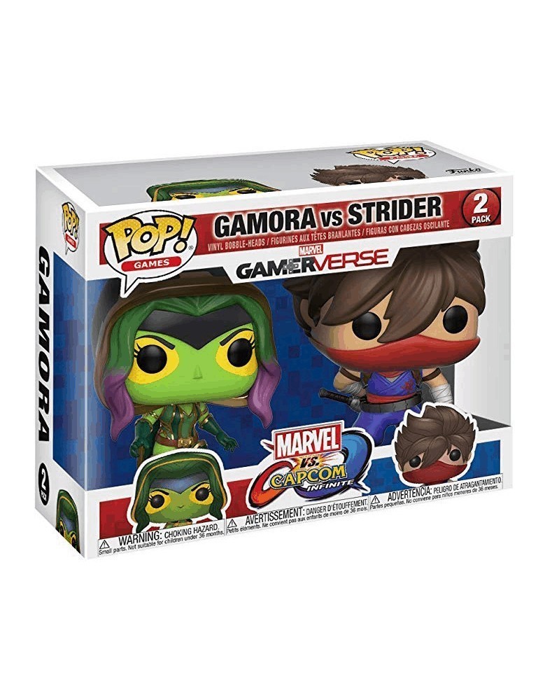 POP Games - Marvel Gamerverse vs Capcom -  Gamora vs Strider, caixa