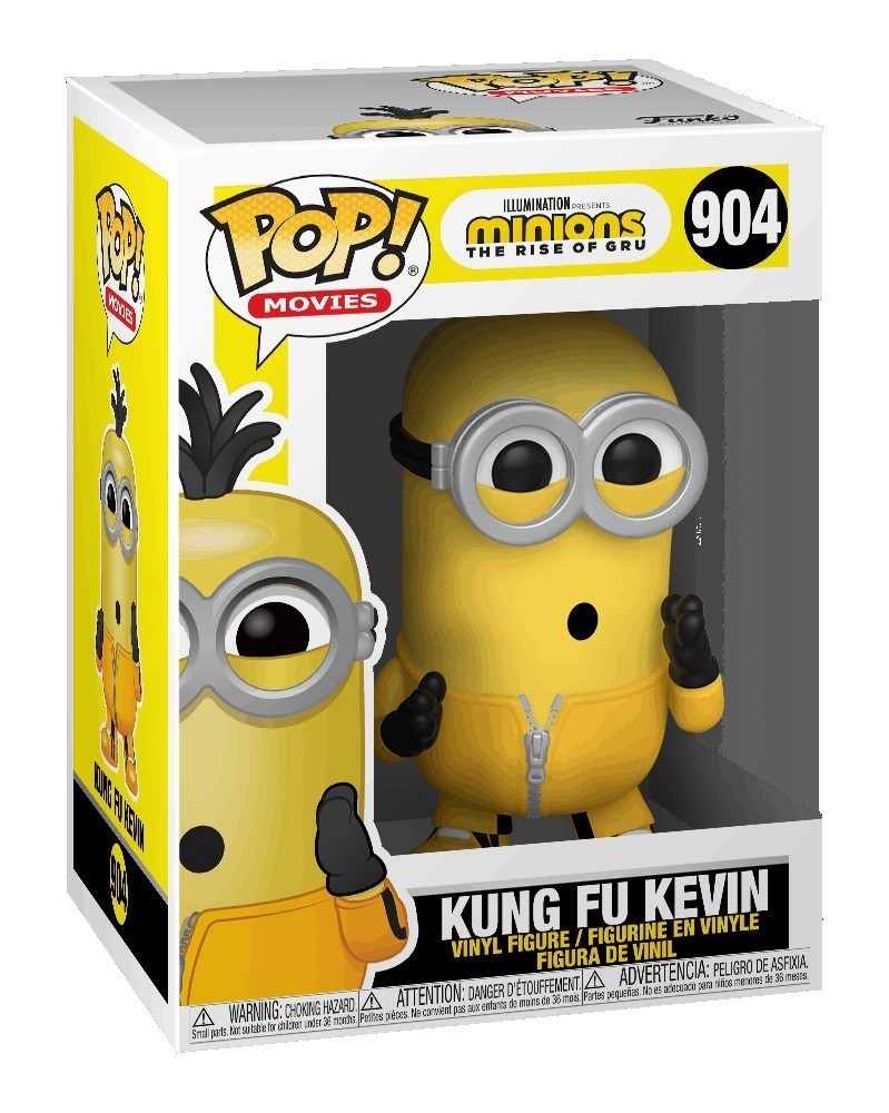 PREORDER! Funko POP Movies - Minions: The Rise of Gru - Kung Fu Kevin, caixa