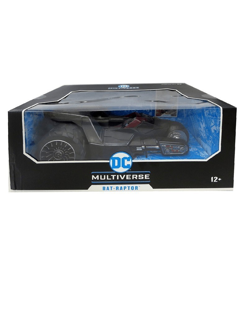 DC Multiverse - Bat-Raptor Batmobile (18cm),caixa