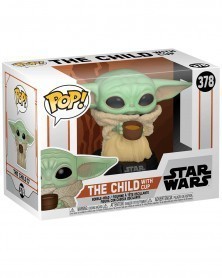 POP Star Wars - The Mandalorian - The Child (Baby Yoda) with Cup, caixa