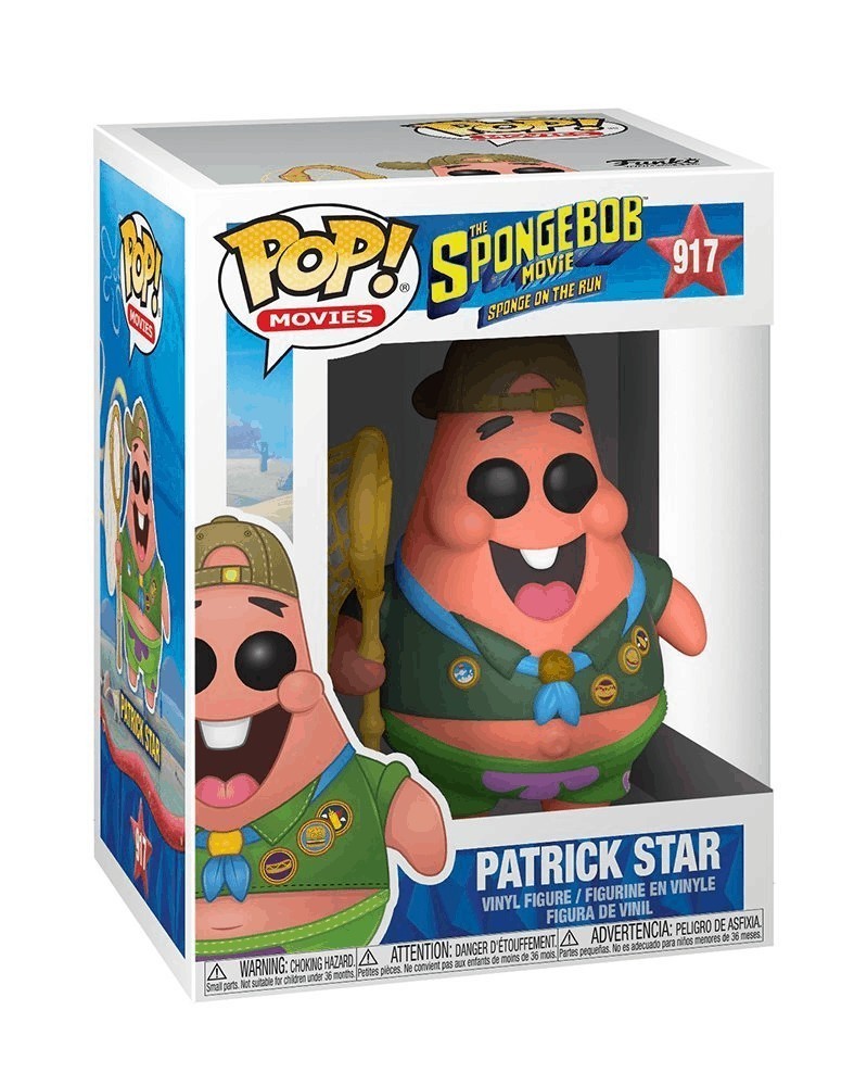 Funko POP Movies - The Spongebob Movie- Patrick Star w/Camping Gear, caixa