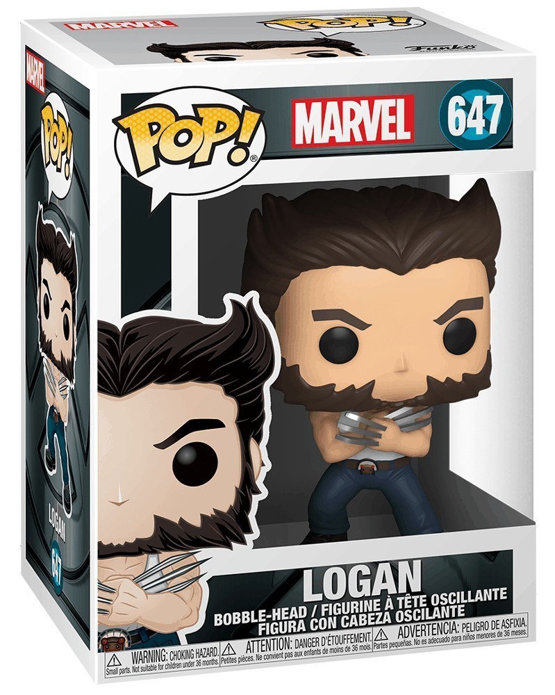 Funko POP Marvel - X-Men Movie 20th Anniversary - Logan, caixa