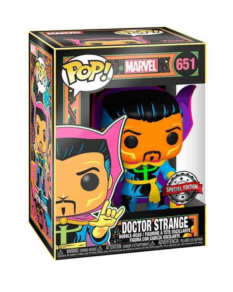 PREORDER! Funko POP Marvel - Iron Man (Black Light), caixa