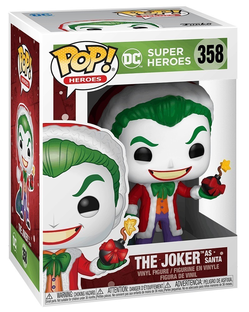 PREORDER! Funko POP DC Super Heroes - The Joker as Santa, caixa