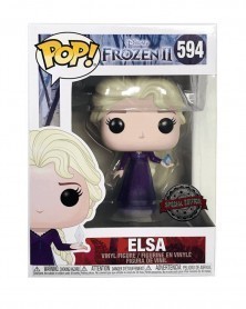 Funko POP Disney - Frozen 2 - Elsa (Nightgown, 594), caixa