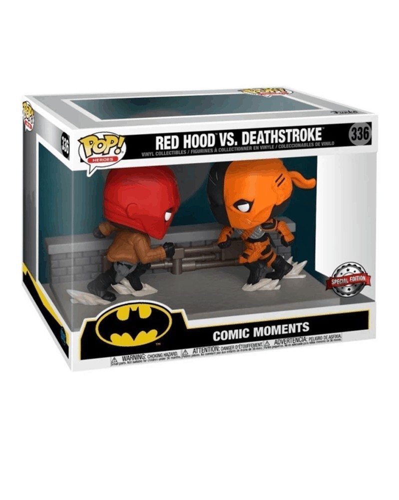 Funko POP DC Heroes - Red Hood vs. Deathstroke (PX Exclusive), caixa