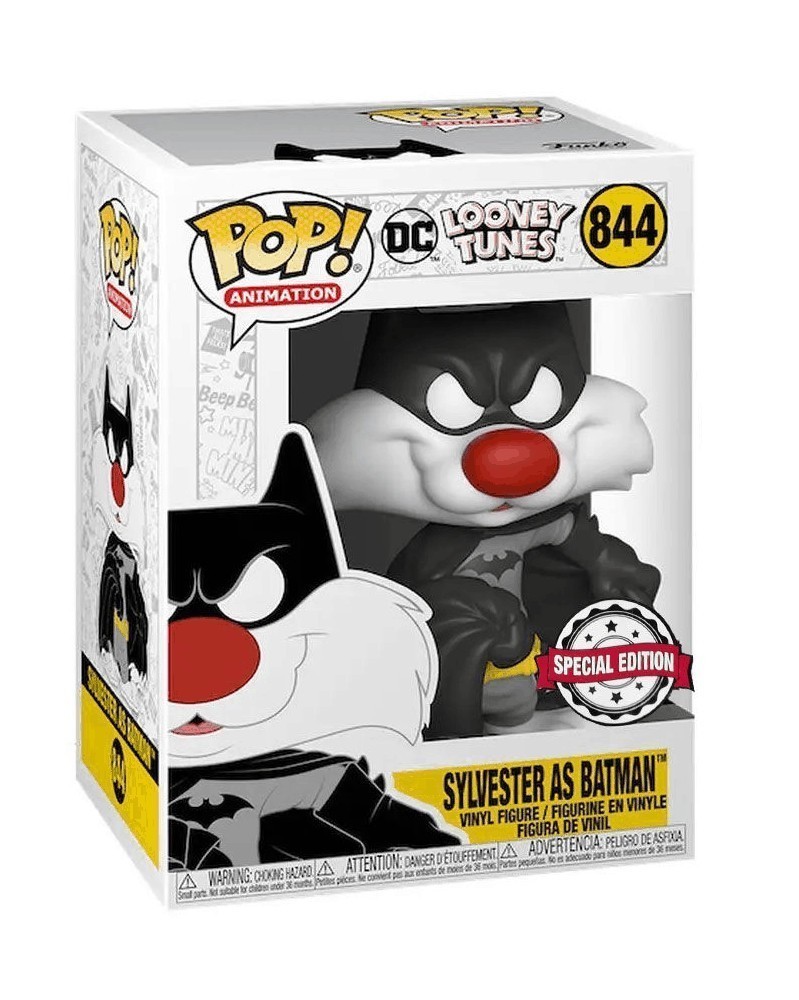 Funko POP Animation - DC Looney Toons - Sylvester as Batman, caixa