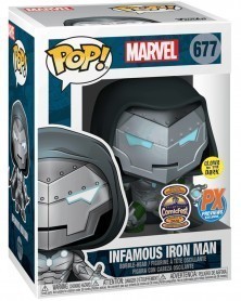 Funko POP Marvel - Infamous Iron Man, caixa