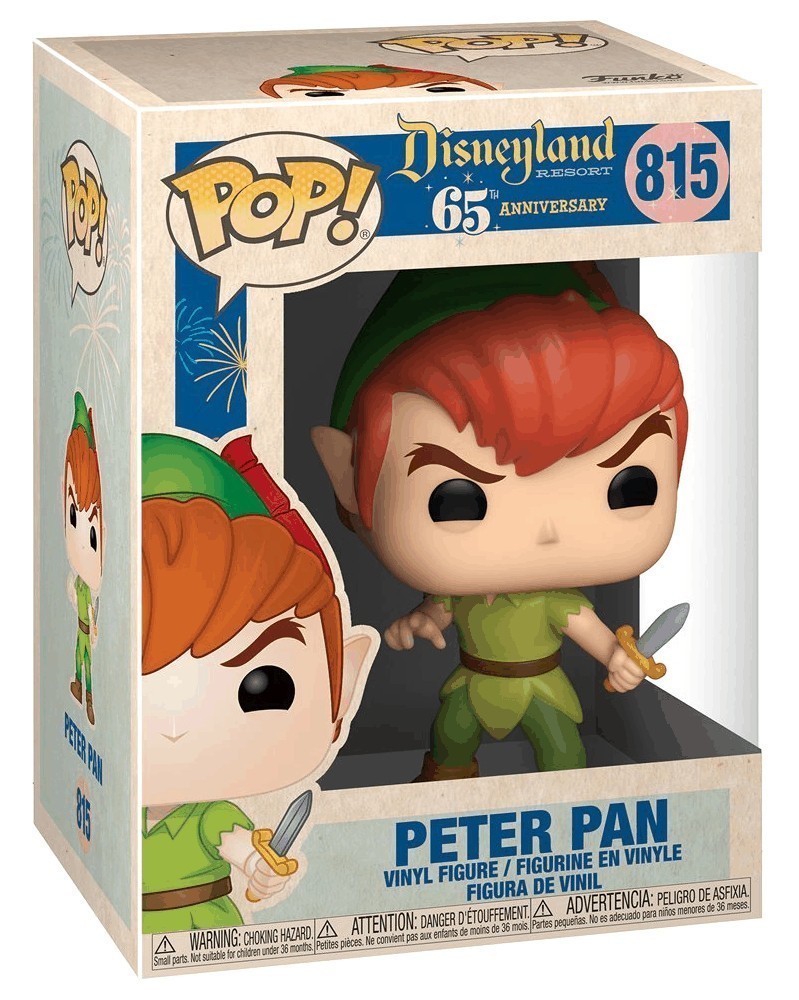 Funko POP Disneyland 65th Anniversary - Peter Pan (New Pose - 815), caixa