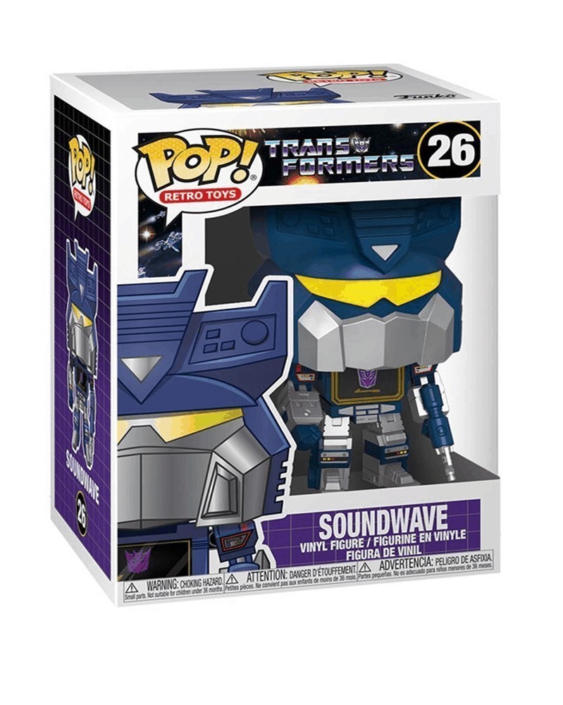Funko POP Retro Toys - Transformers - Soundwave, caixa
