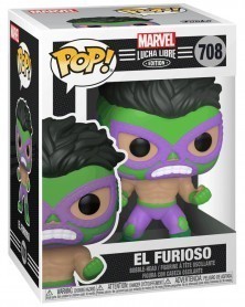 Funko POP Marvel - Lucha Libre - Hulk El Furioso, caixa