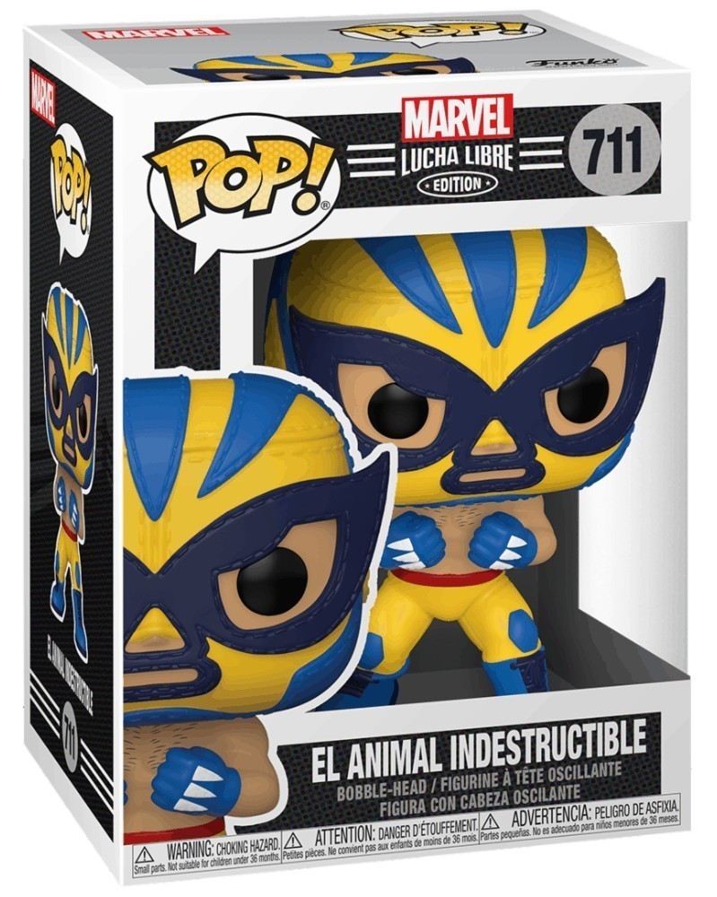 POP Marvel - Lucha Libre - Wolverine El Animal Indestructible, caixa