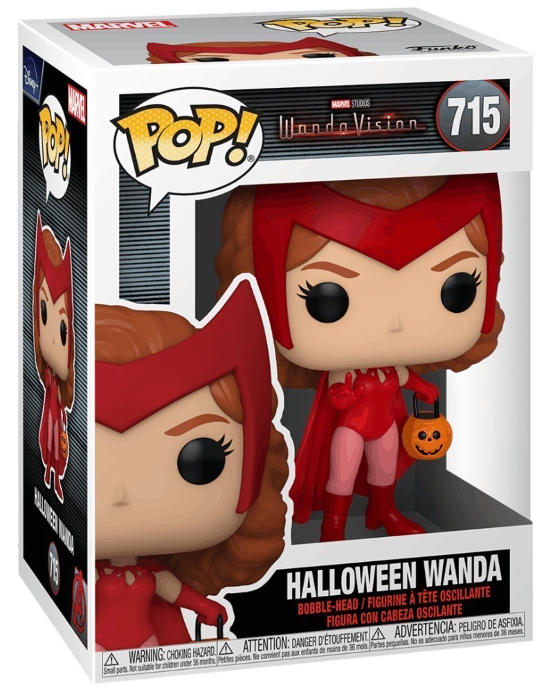 Funko POP Marvel Studios - WandaVision - Halloween Wanda, caixa