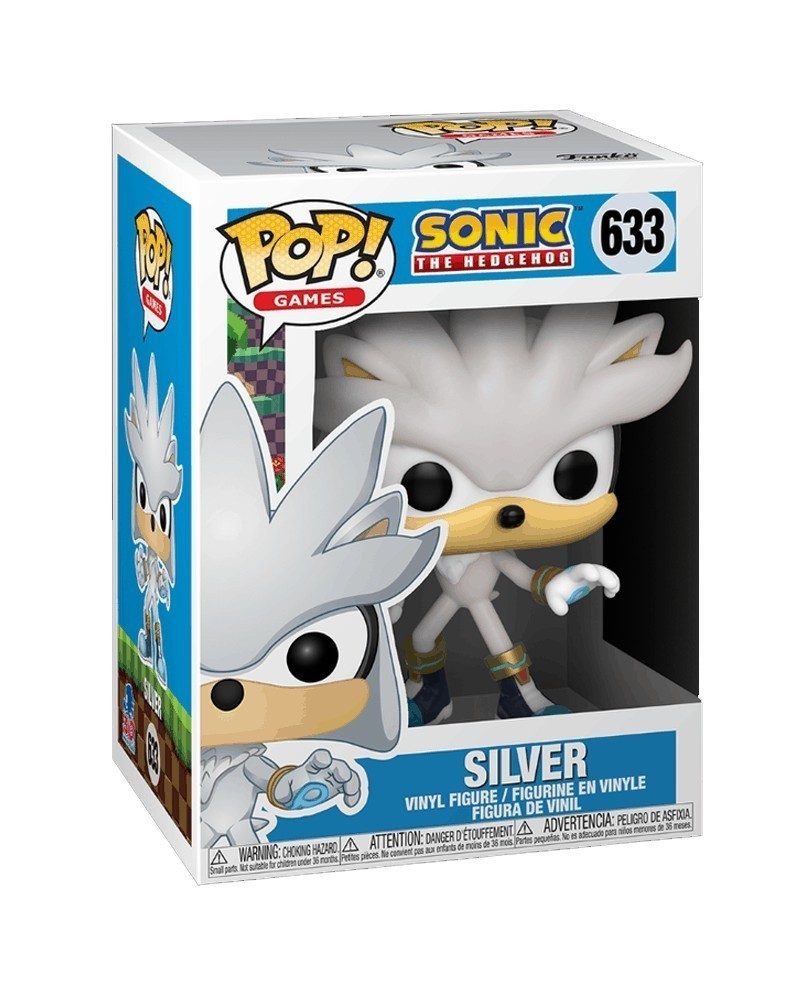 Funko POP Games - Sonic The Hedgehog - Silver caixa