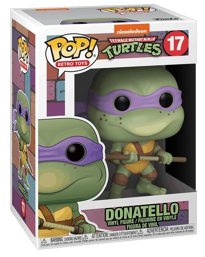 Funko POP Retro Toys - Teenage Mutant Ninja Turtles - Donatello, caixa