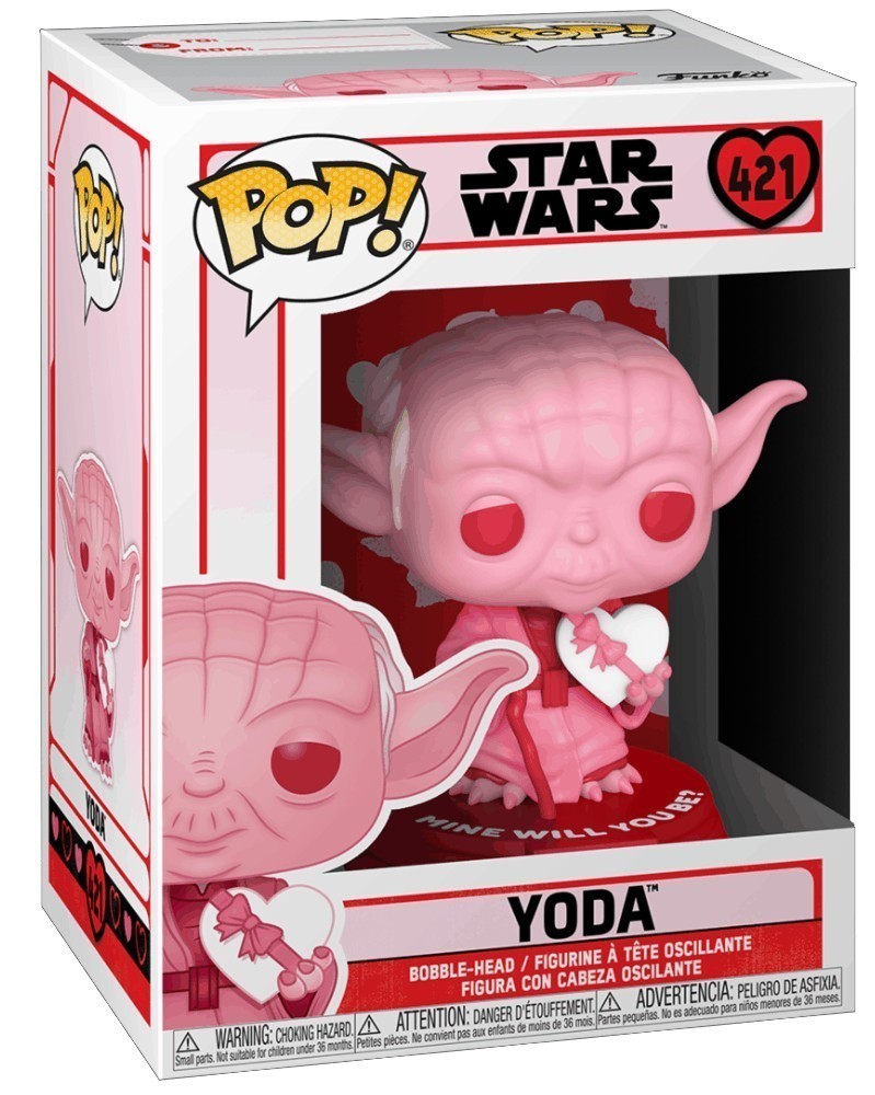 Funko POP Star Wars - Yoda (Valentine's Day) caixa