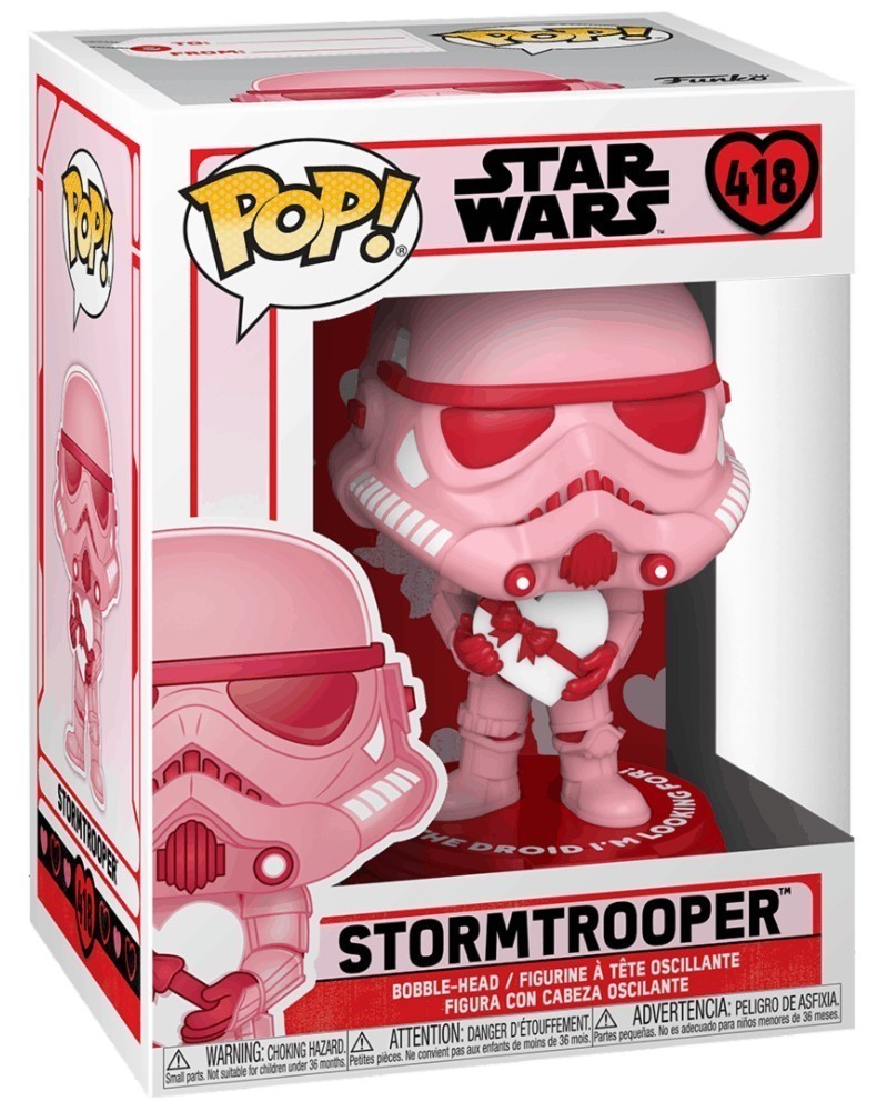 Funko POP Star Wars - Stormtrooper (Valentine's Day) caixa