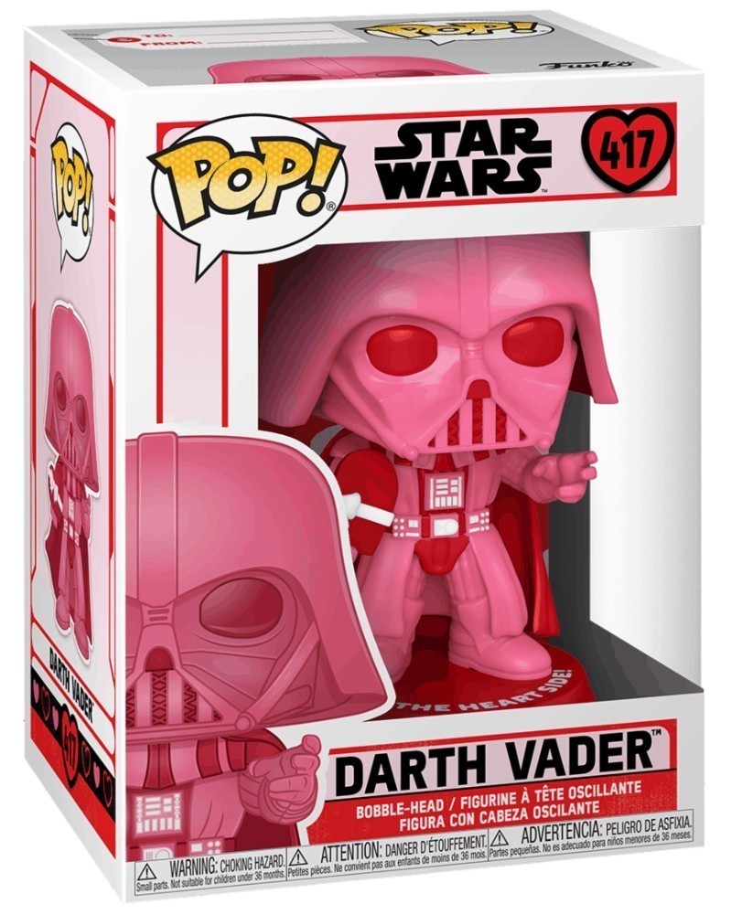 Funko POP Star Wars - Darth Vader (Valentine's Day) caixa