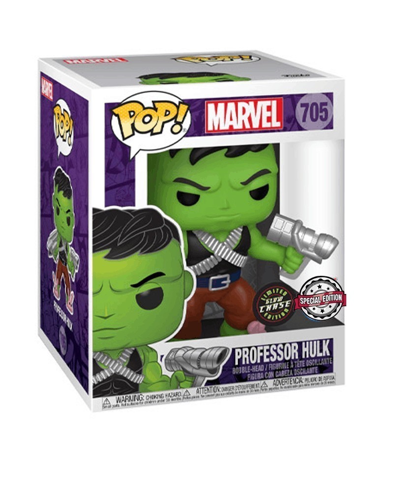 Funko POP Marvel - Professor Hulk 6" CHASE! (Previews Exclusive) caixa