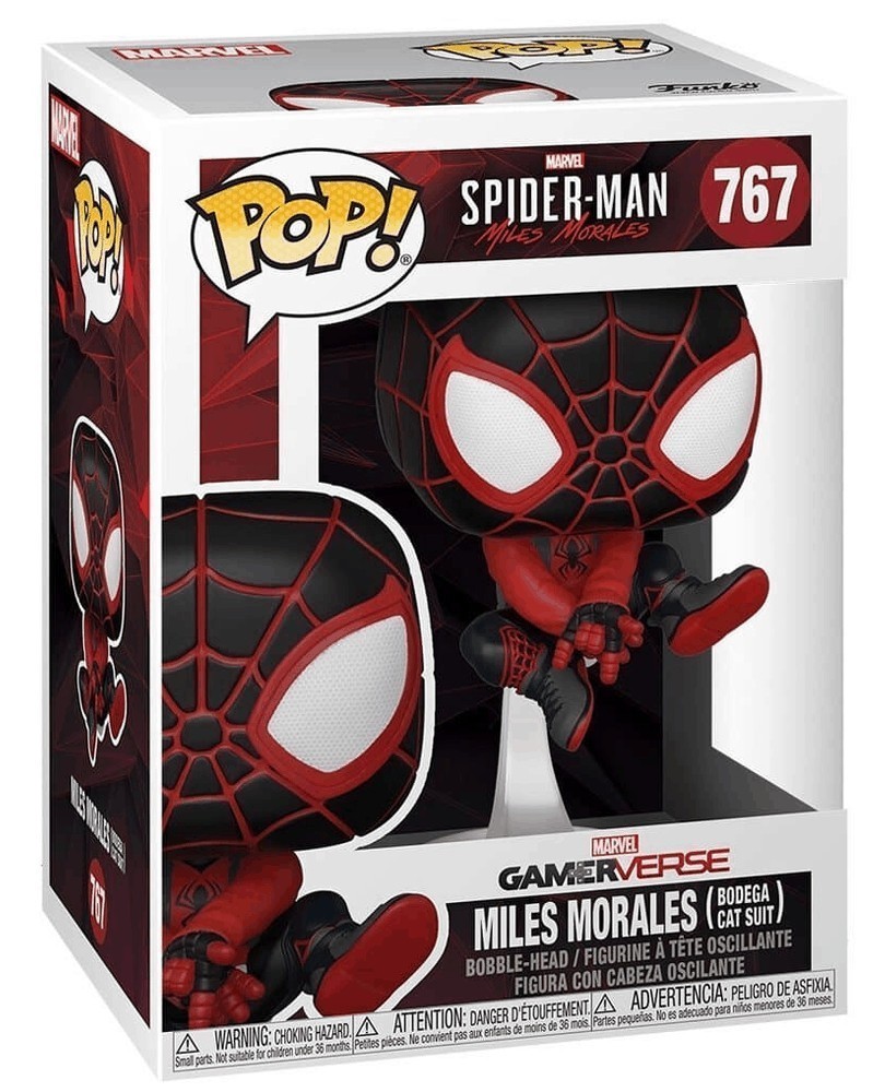 Funko POP Marvel - Spider-Man - Miles Morales (Bodega Cat Suit) caixa