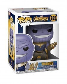 Funko POP Marvel - Infinity War - Thanos with Gauntlet caixa