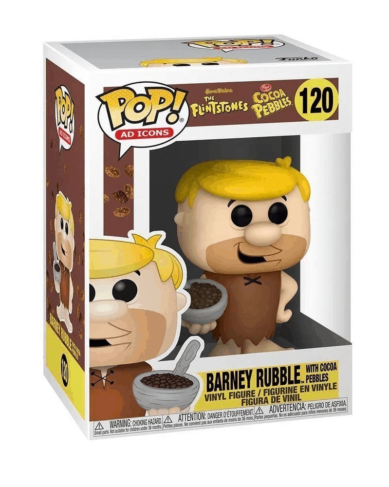 Funko POP Ad Icons - The Flintstones - Barney Rubble (w/Cocoa Pebbles) caixa