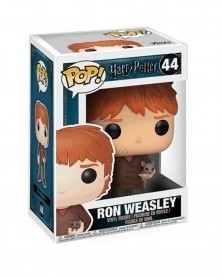 Funko POP Harry Potter - Ron Weasley (with Scabbers) caixa