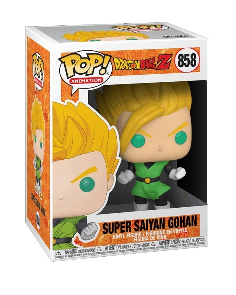 Funko POP Anime - Dragonball Z- Super Saiyan Gohan (1st app) caixa Funko POP Anime - Dragonball Z- Super Saiyan Gohan (1st app) caixa