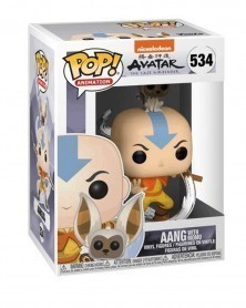 Funko POP Animation - Avatar The Last Airbender - Aang with Momo caixa