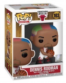 Funko POP NBA Legends - Chicago Bulls - Dennis Rodman (Home) caixa