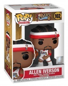 Funko POP NBA Legends - Sixers - Allen Iverson (Home) caixa