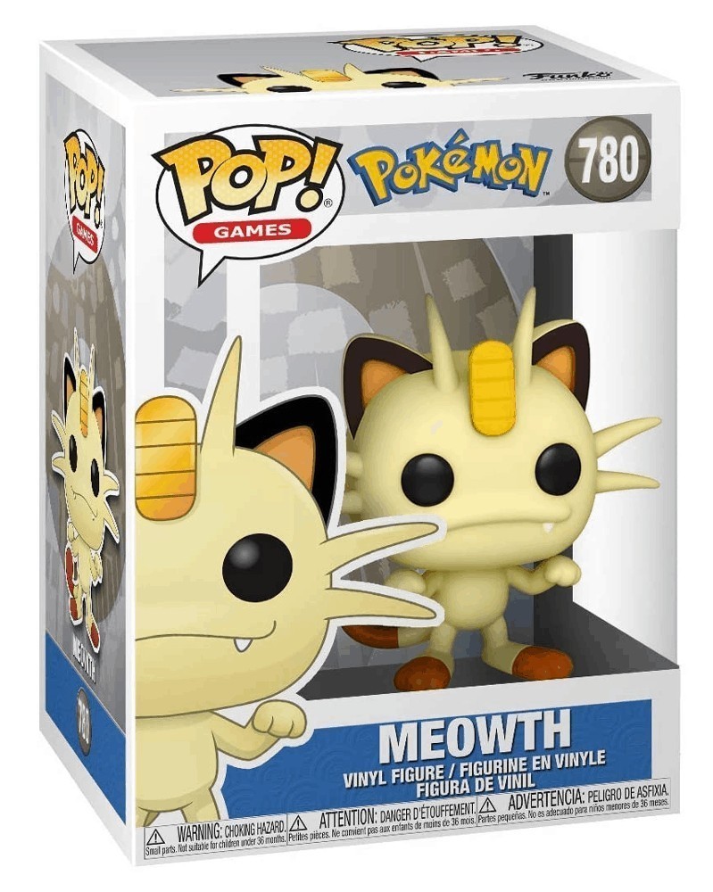 Funko POP Games - Pokémon - Meowth caixa