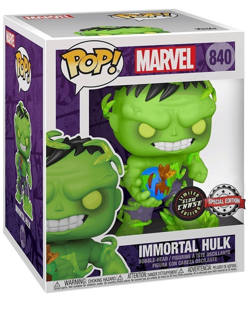 Funko POP Marvel - Immortal Hulk 6" CHASE (Previews Exclusive) caixa