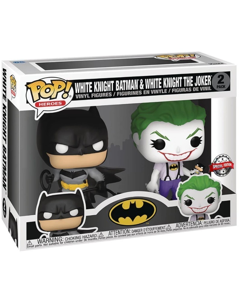 Funko POP Heroes - White Knight Batman & Joker (Special Edition) caixa