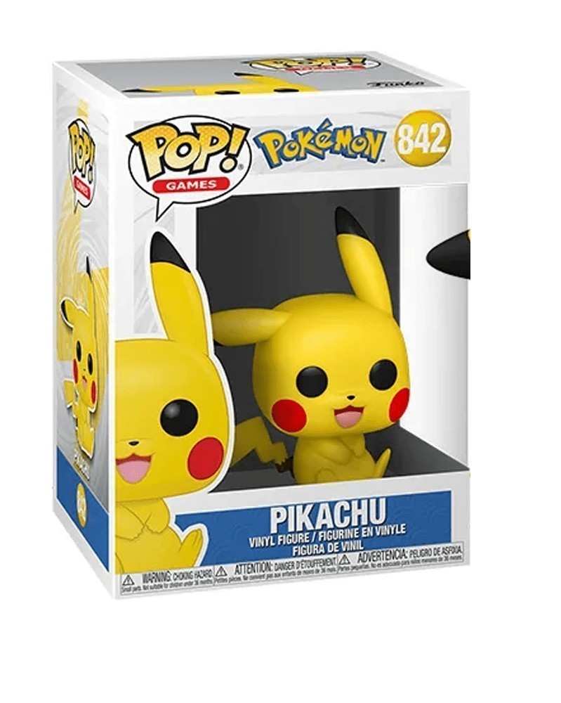 Funko POP Games - Pokémon - Pikachu (Sitting, 842)