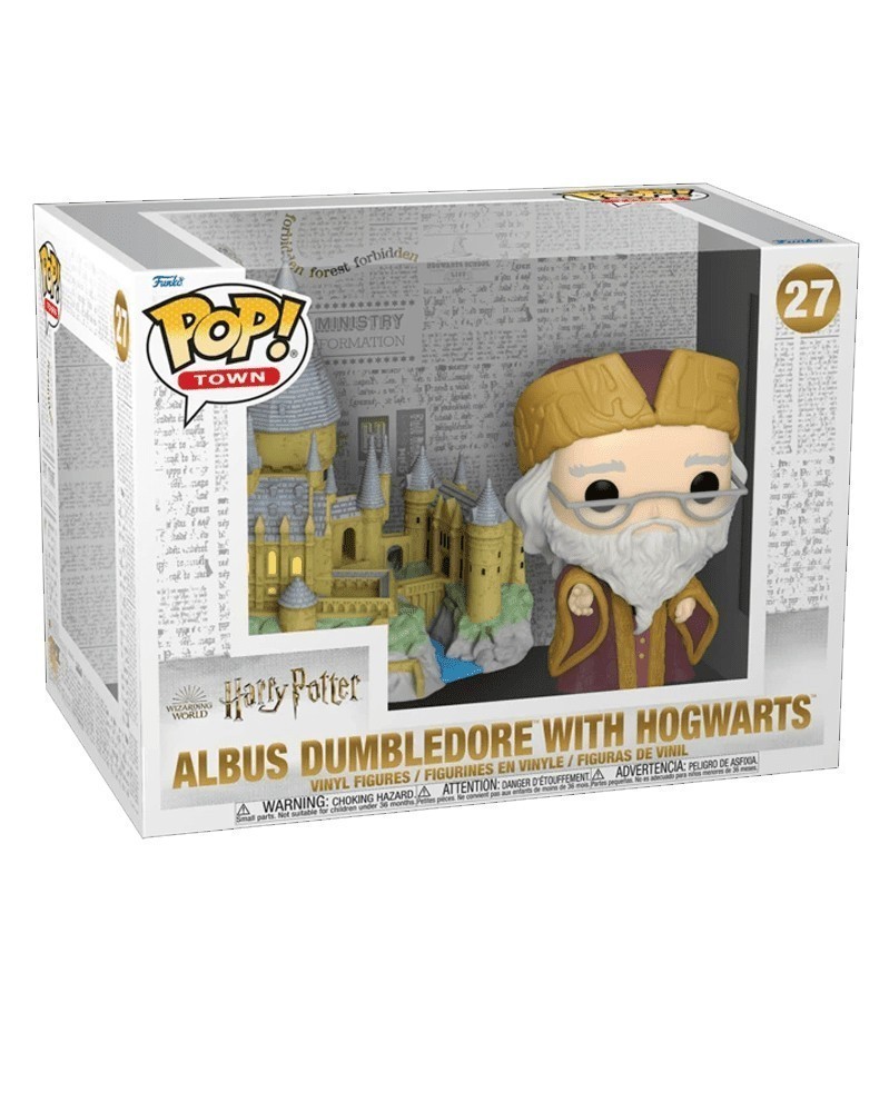 Funko POP Harry Potter - Albus Dumbledore with Hogwarts caixa