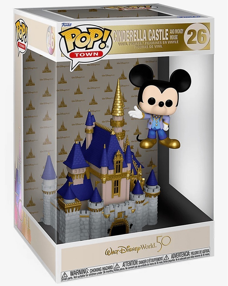 Funko POP Town Disney World 50 - Cinderella Castle & Mickey Mouse