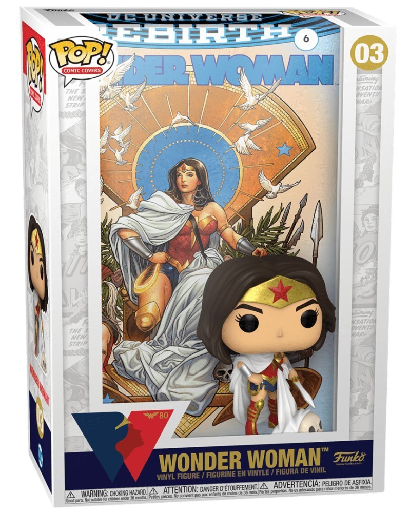PREORDER! Funko POP Comic Covers - Wonder Woman (Rebirth) caixa