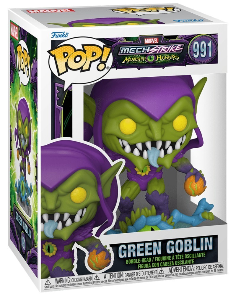 POP Marvel Mech Strike Monsters Hunters - Green Goblin caixa