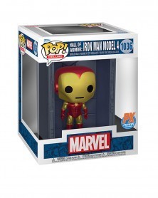 Funko POP Marvel - Hall of Armor: Iron Man Model 4 (PX Exclusive) caixa