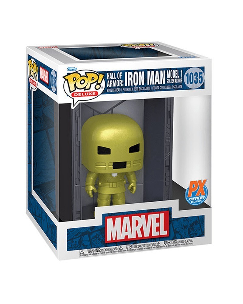 Funko POP Marvel - Hall of Armor: Iron Man Model 1 (PX Exclusive) CAIXA