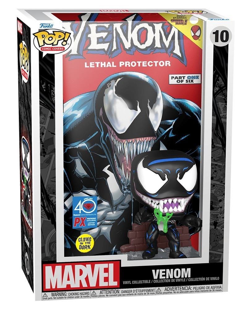 PREORDER! Funko POP Comic Covers - Venom: Lethal Protector GITD (PX Exclusive) caixa