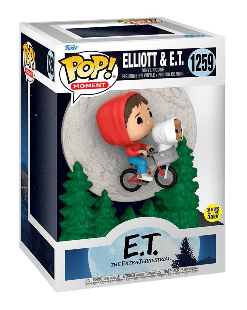 PREORDER! Funko POP Moments - E.T. 40th Anniversary - Elliot and E.T. Flying (Glow-in-the-Dark)