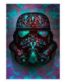 Star Wars Stormtrooper Helmet Metal Poster