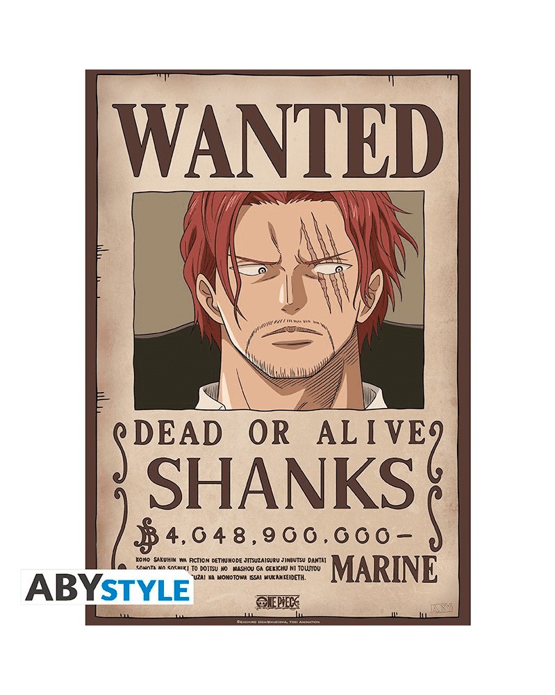 Poster One Piece - Wanted Shanks